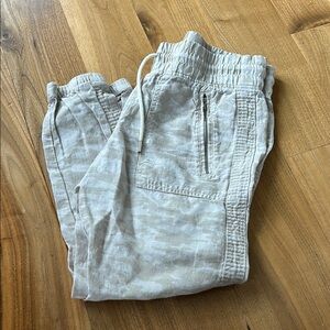 Athleta Cream Jogger Pants